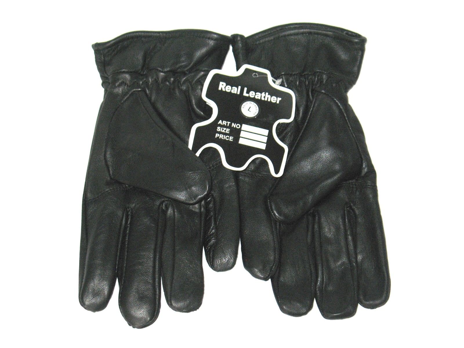SALE Black 100% Genuine Leather Gloves Medium Large XL XXL XXXL & 4XL 